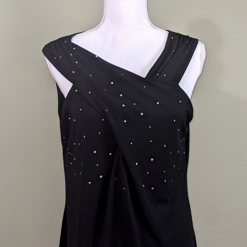 Black Sparkle Long Top